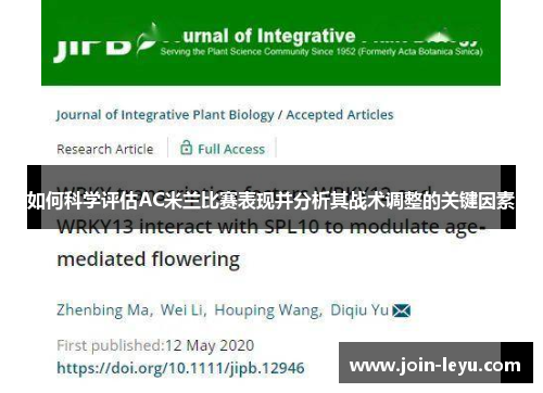 如何科学评估AC米兰比赛表现并分析其战术调整的关键因素