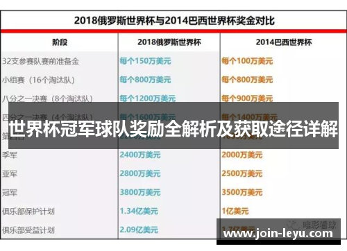 世界杯冠军球队奖励全解析及获取途径详解
